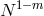 N 1− m