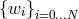 {wi} i=0...N