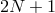 2N + 1