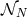 𝒩N