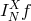 X IN f
