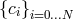 {ci} i=0...N
