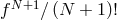 N+1 f ∕ (N + 1)!