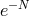 e− N