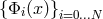 {Φ (x)} i i=0...N