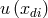u (x ) di