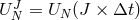 U J = UN (J × Δt ) N