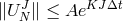 ∥U J∥ ≤ AeKJ Δt N