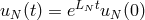 uN (t) = eLNtuN (0)