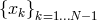{xk} k=1...N− 1